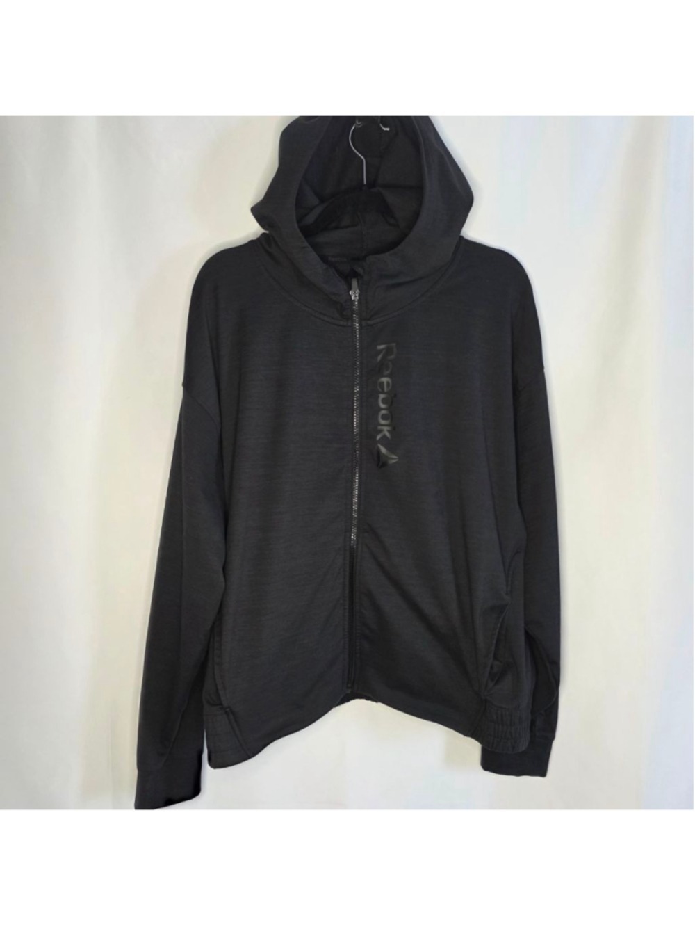 Reebok Women's Black Full Zip Hoodie XL